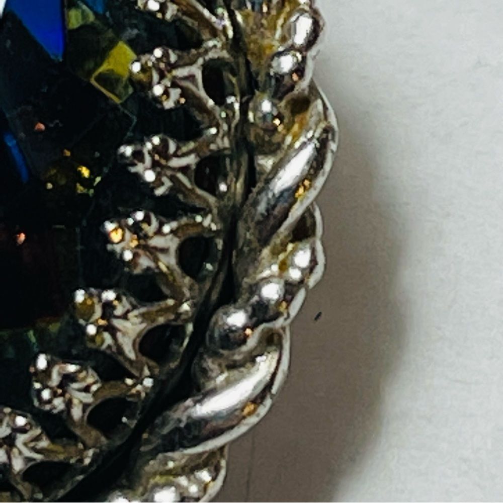 Vintage 1950’s Elsa Schiaparelli Faux Watermelon Tourmaline Clip Earring… - Picture 9 of 17